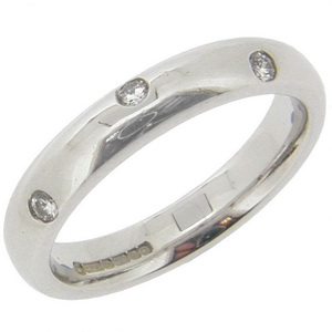 18ct white Etoile Band Diamond Ring